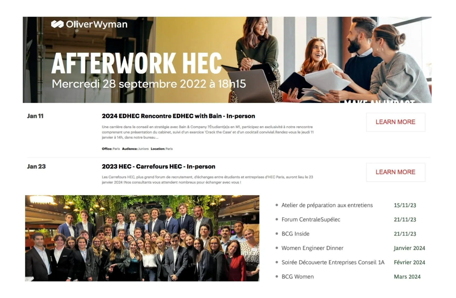 Comment intégrer un cabinet de Conseil en stratégie - Networking