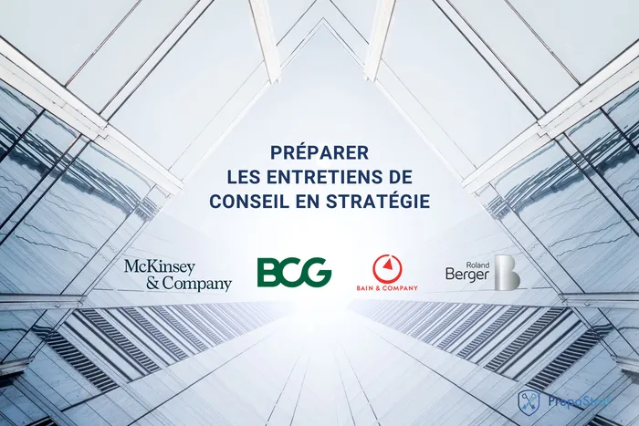 Préparer les entretiens de Conseil en stratégie - Couverture