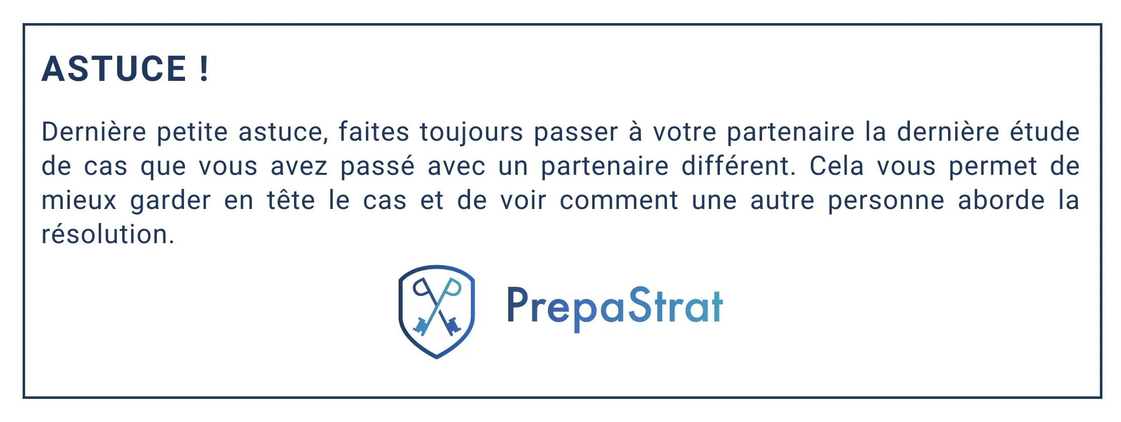 Préparer les entretiens de Conseil en stratégie - Astuce